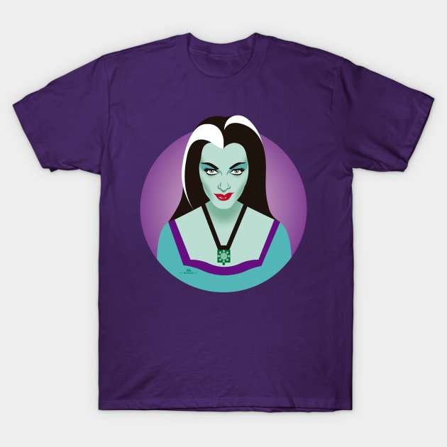 Lily Munster T-Shirt by AlejandroMogolloArt